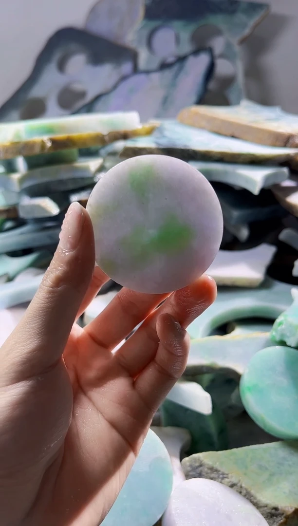 翡翠裸石缅甸翡翠A货陈9009