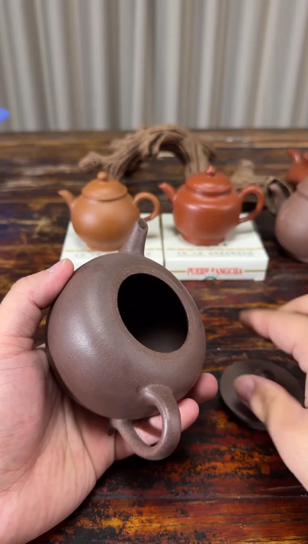 茶壶紫砂玩珠大壶300CC