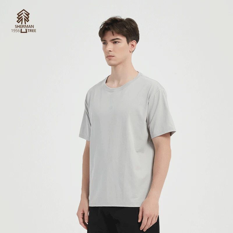 【海涛大叔】舍曼树胸前小树圆领短袖T恤