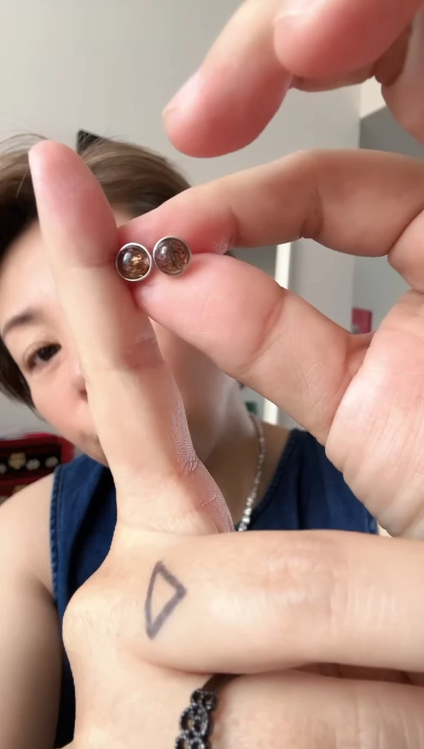 水晶耳饰未镶嵌水晶耳饰