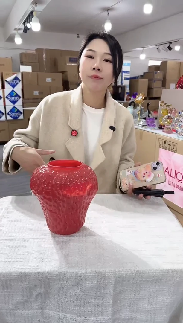 【闪购商品】琉璃瑞鸿花器早l-14