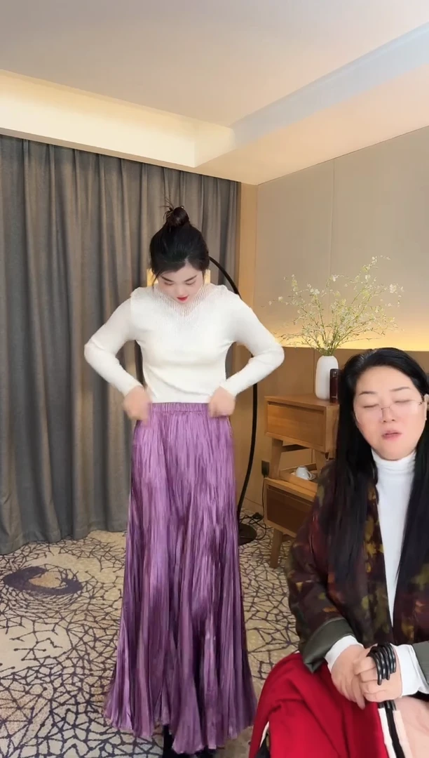 森比 紫色半裙 130斤