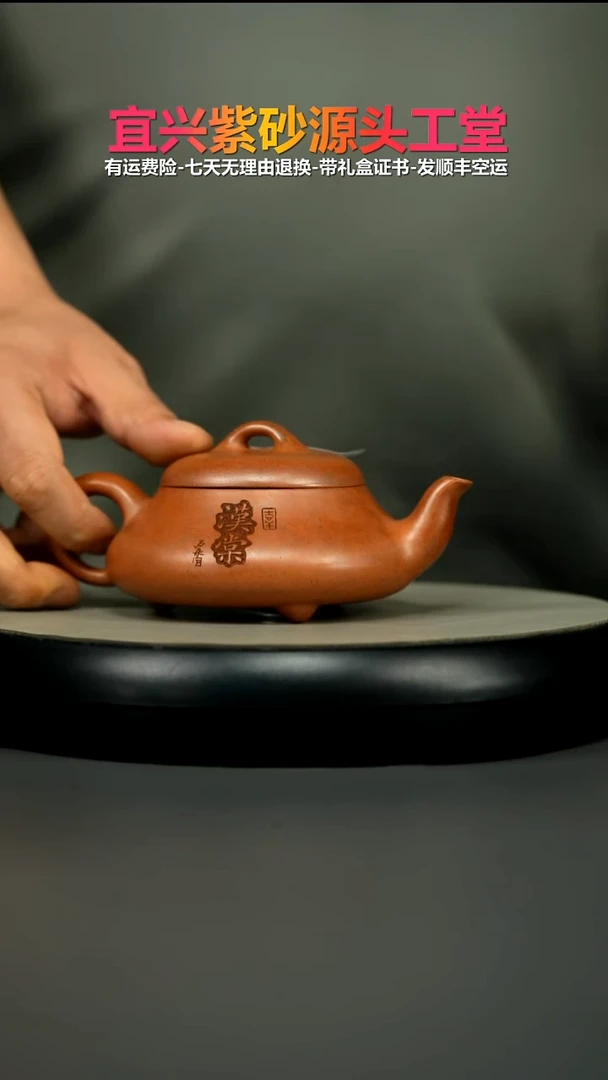 茶壶紫砂蒋静明天星泥汉棠石瓢200cc