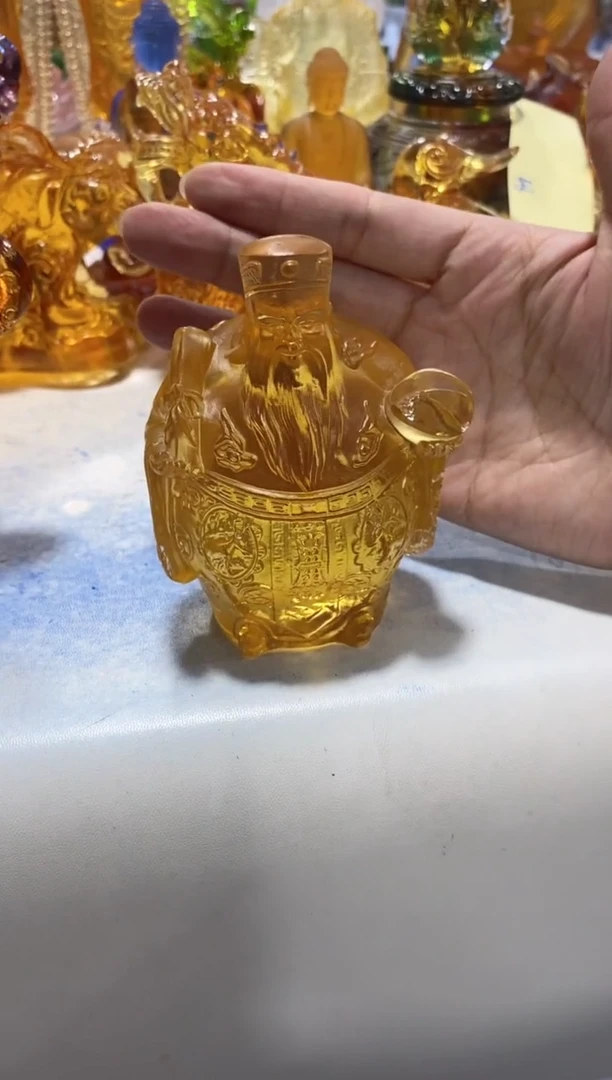 手工艺品琉璃393财爷  微瑕介意勿拍 不退不换 不带礼盒