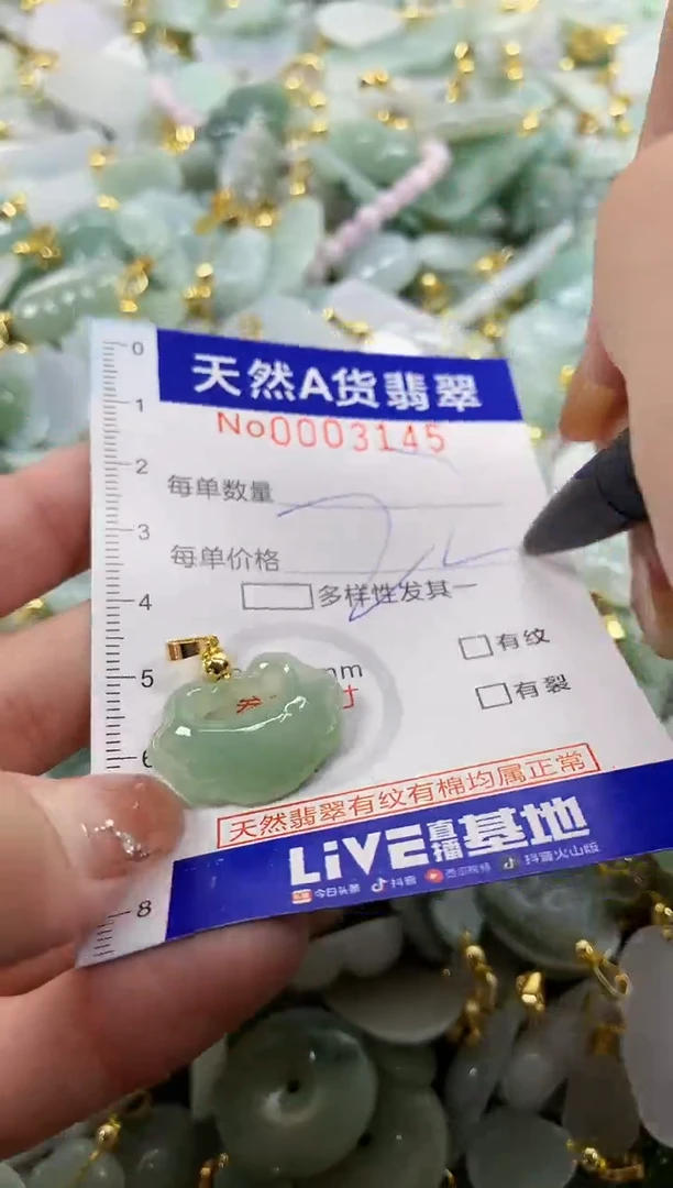 颈饰未镶嵌翡翠天然A货翡翠
