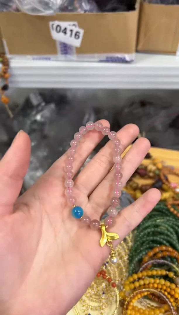 【闪购商品】水晶手链未镶嵌透体草莓水晶设计款手链[2430]
