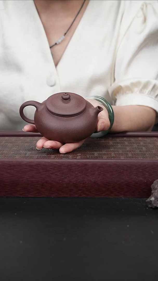 茶壶紫砂ld底槽青 寒江180CC