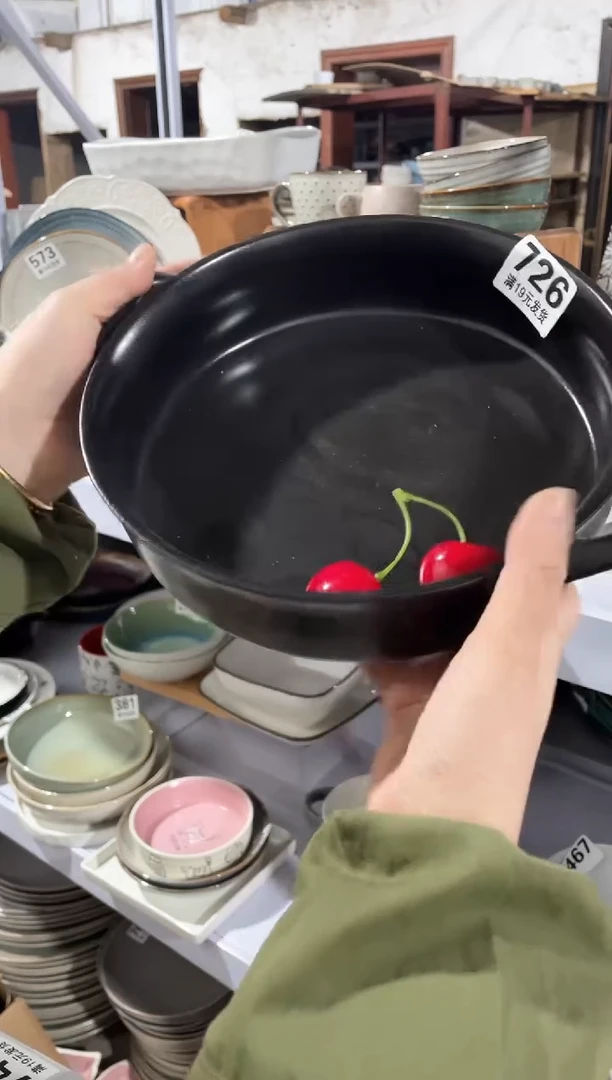 【闪购商品】碗微瑕（1个装）726双耳深盘