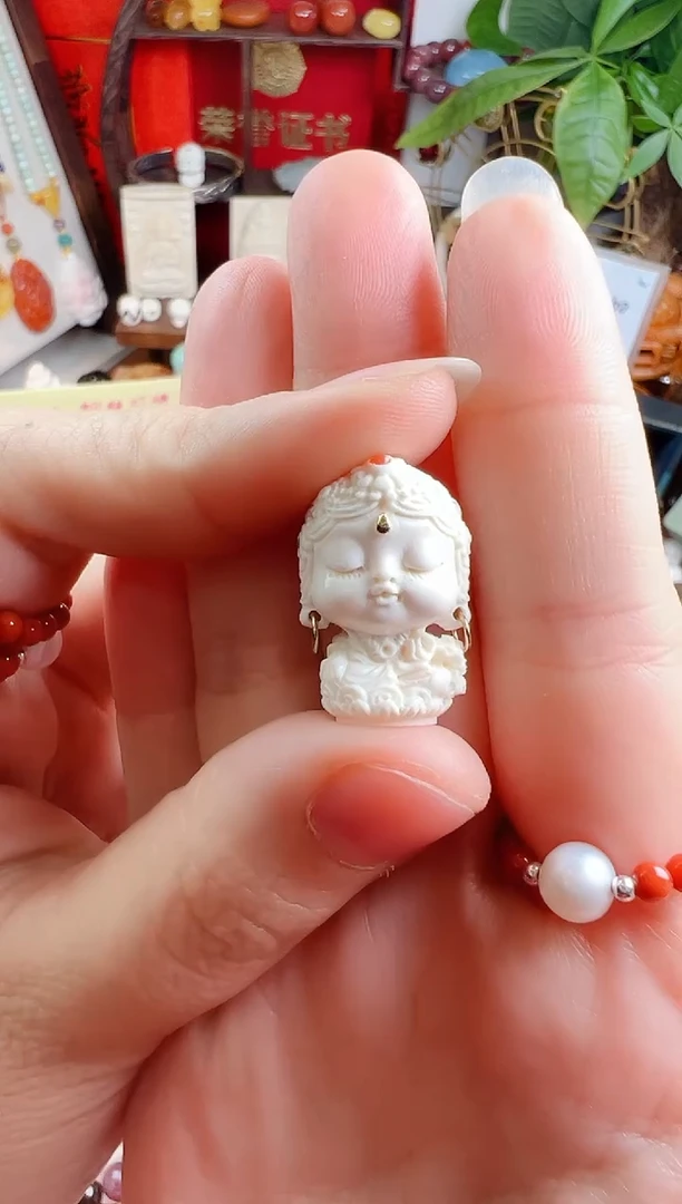 摆件猛犸象牙朝***夏 一物一件）0005000