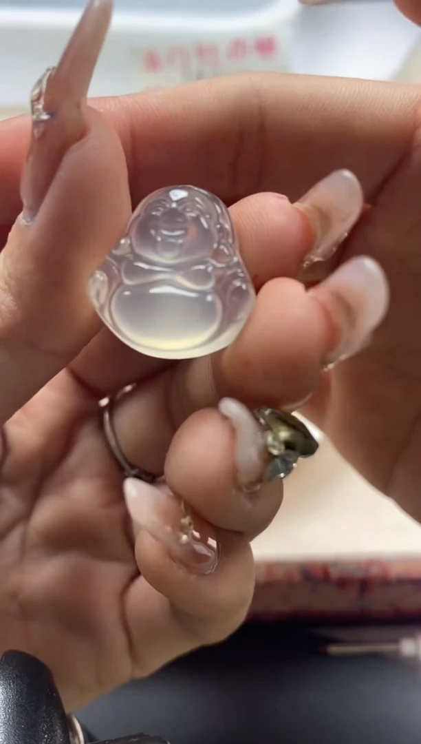 【闪购商品】玛瑙/玉髓颈饰未镶嵌x142荔枝冻佛公*1颗