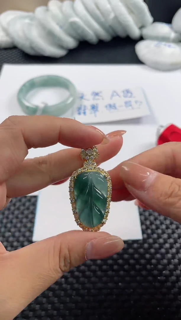 颈饰未镶嵌翡翠基地发货H5234