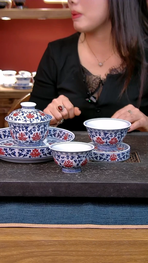 简装家用款5件套 白瓷陶瓷茶具