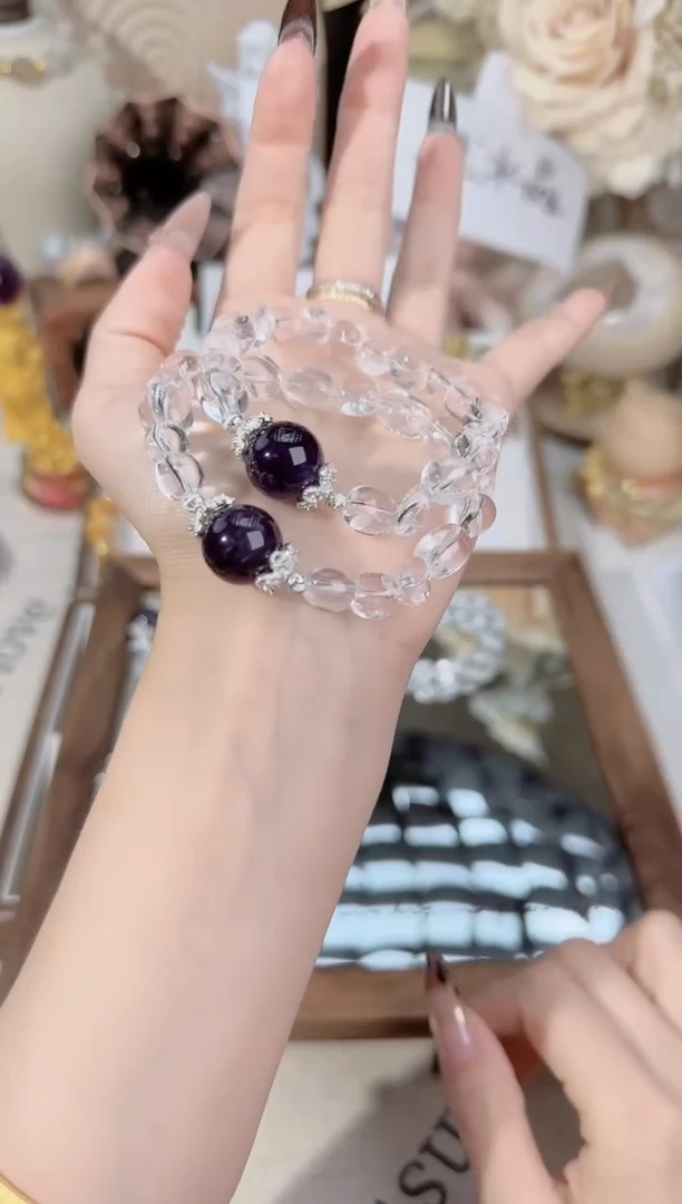 未镶嵌手链水晶白水随行多样性发一