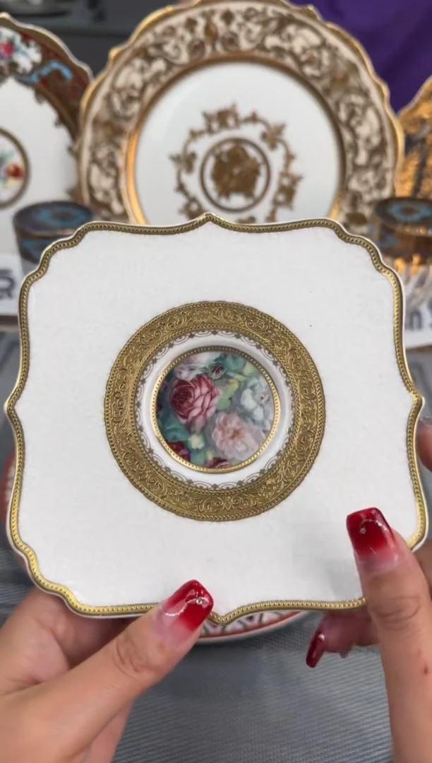 【闪购商品】瓷片12个咖啡底碟 套装福利