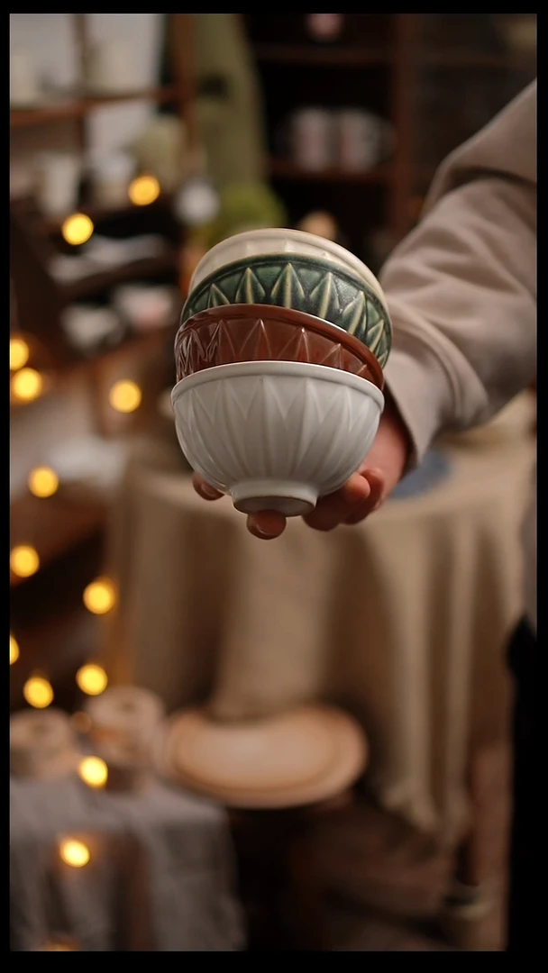 【闪购商品】陶瓷一年四季四只装