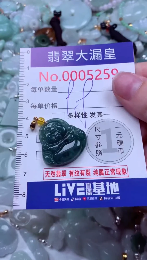 吊坠(不含链)未镶嵌翡翠5259