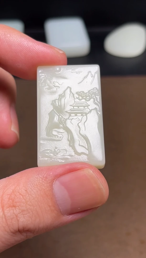 和田玉未镶嵌颈饰23