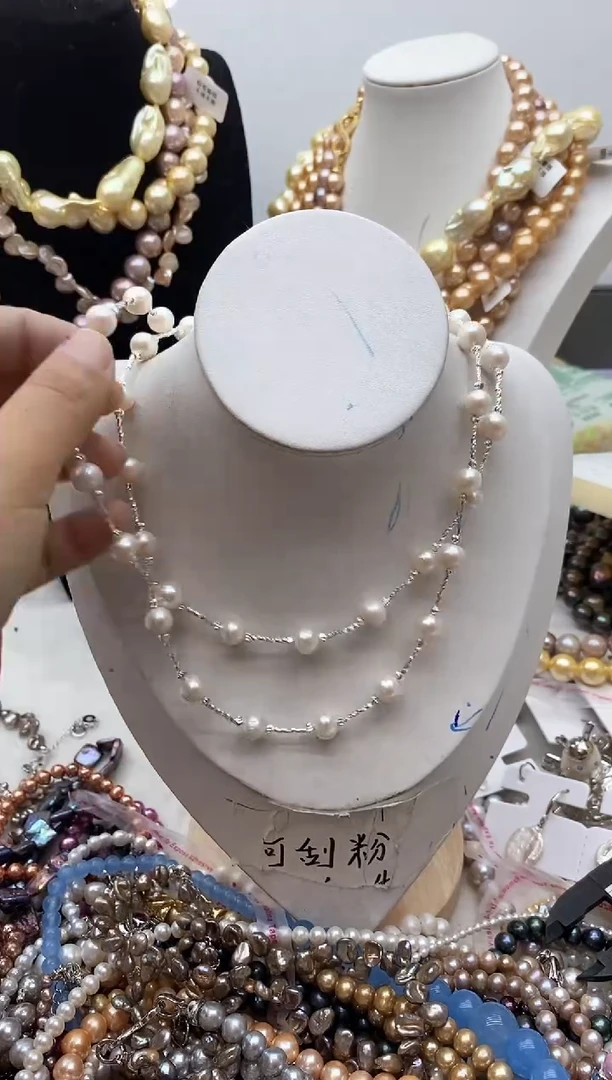 【闪购商品】淡水珍珠颈饰钛钢147