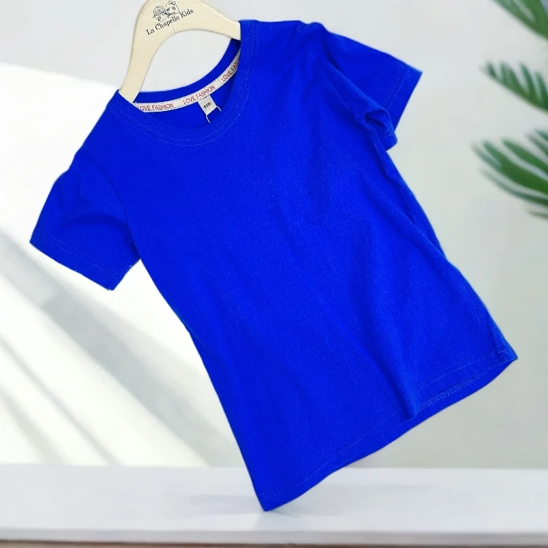 纯棉短袖T恤夏装儿童中大童正肩宝宝上衣夏季 T005
