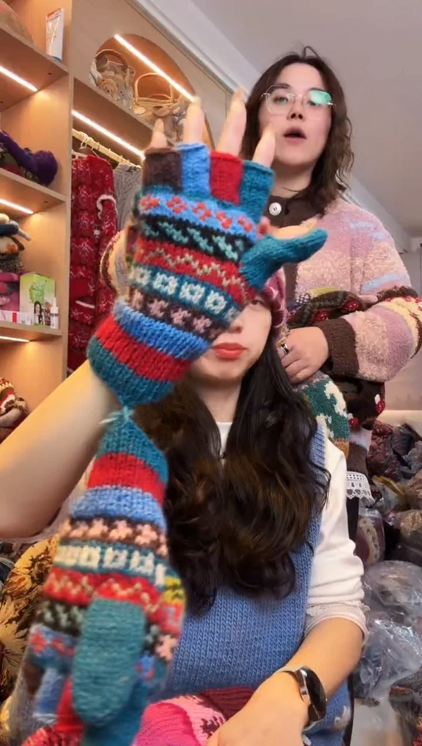 羊毛W***0百羊毛五指手套A474