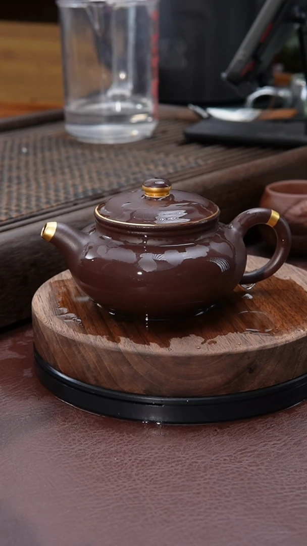 【闪购商品】紫砂茶壶描金仿古紫砂壶