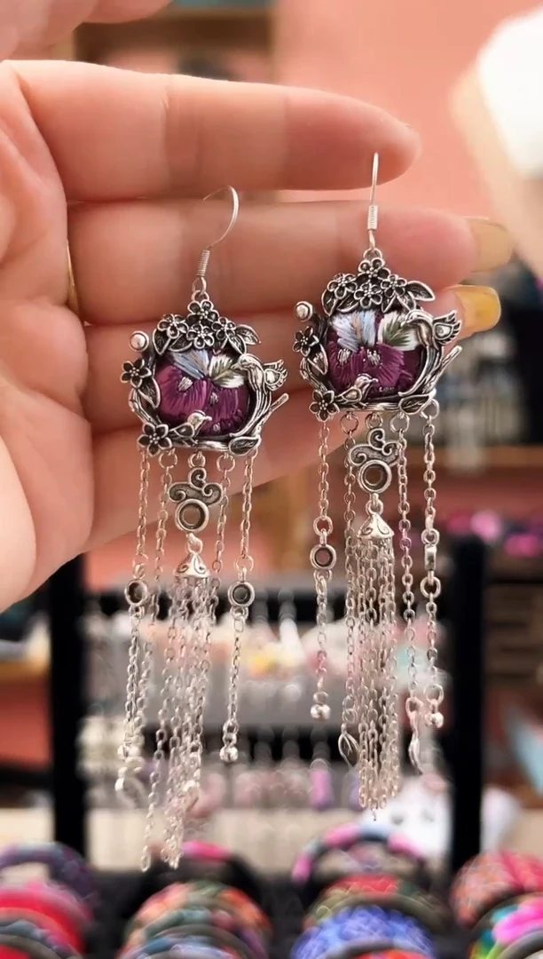 织绣艺枝独绣老绣饰品179