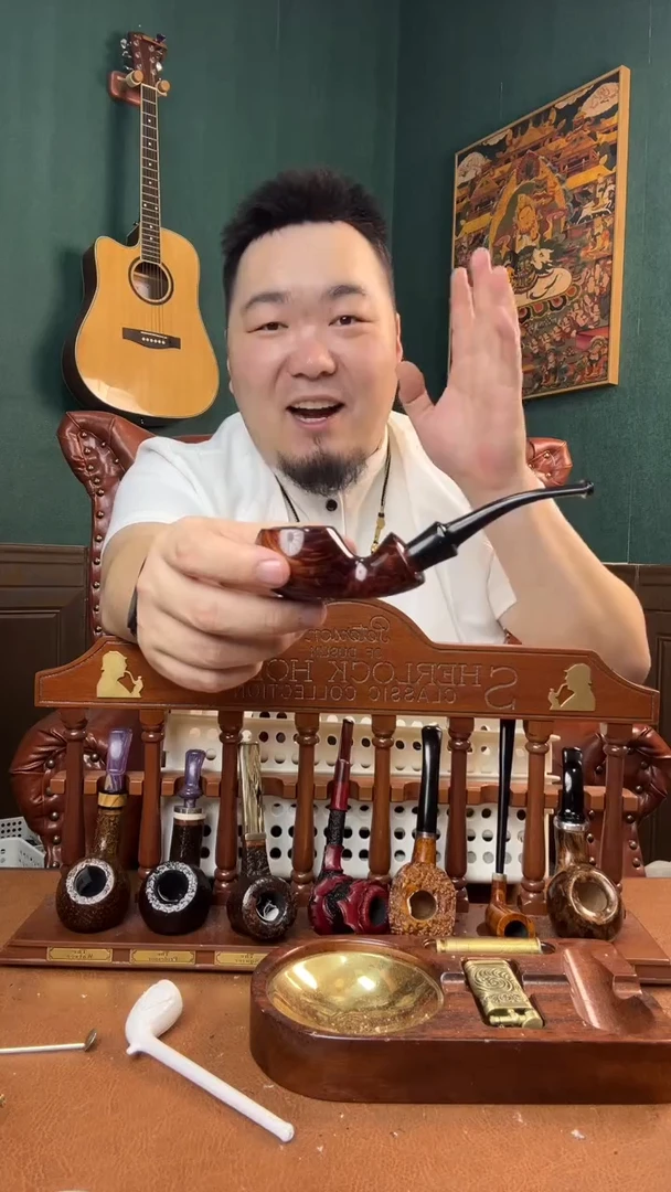 石楠木木雕款意大利进口石楠木烟斗