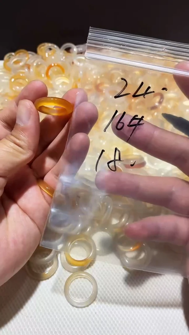 玛瑙/玉髓戒圈未镶嵌24