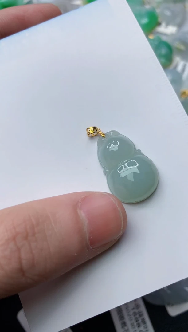 【闪购商品】翡翠颈饰18K金镶嵌61........