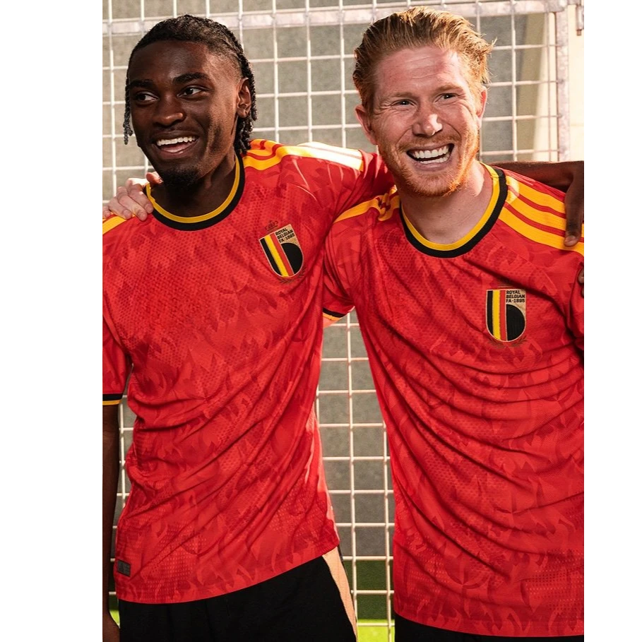 【比利时系列】7号德布劳内足球服团购印号定制队服儿童成人套装