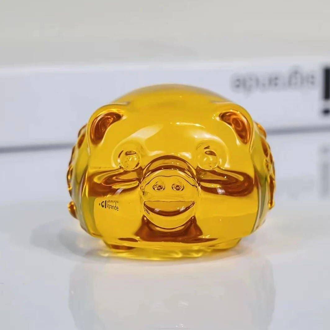 琉璃小猪5厘米摆件-SJY0080