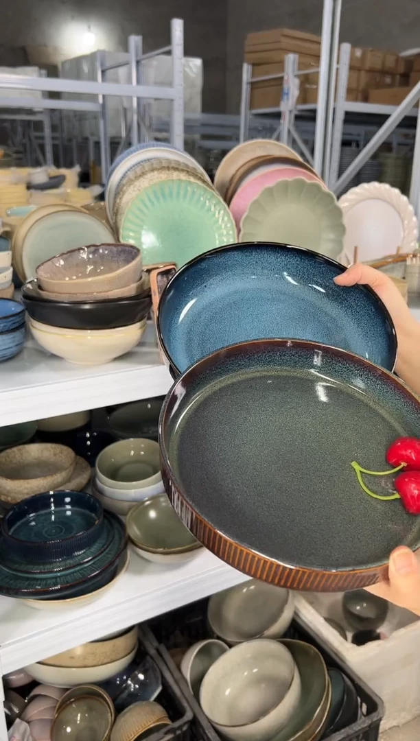 陶瓷外贸尾货瑕疵满20包邮X2深盘L3D/L1D