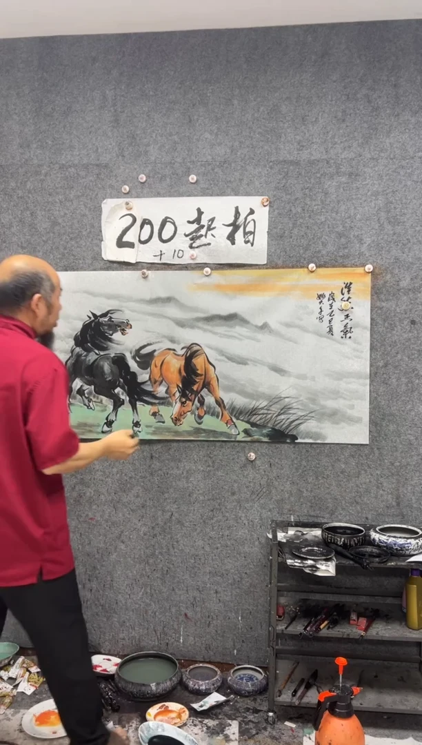 国画浩然正气 带收藏证书