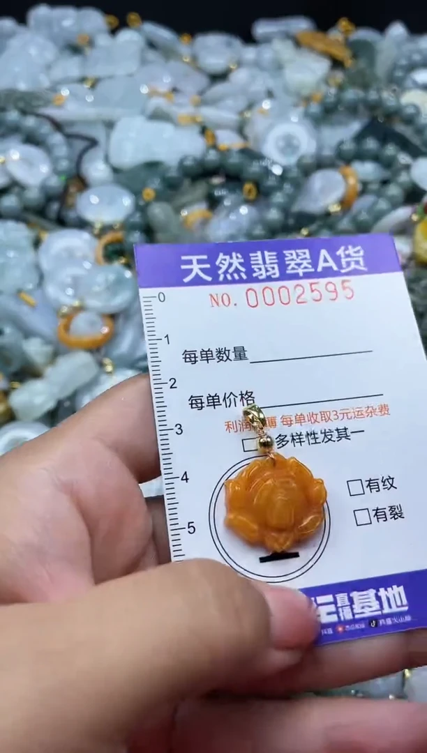 翡翠未镶嵌颈饰02595