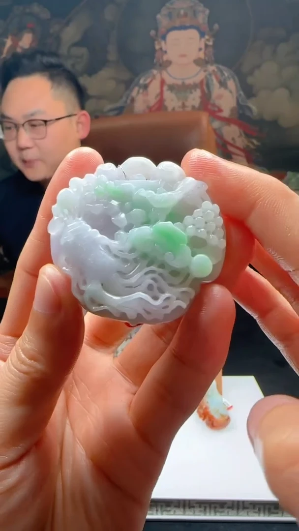 【闪购商品】定制翡翠未镶嵌L-@@QJXC1318