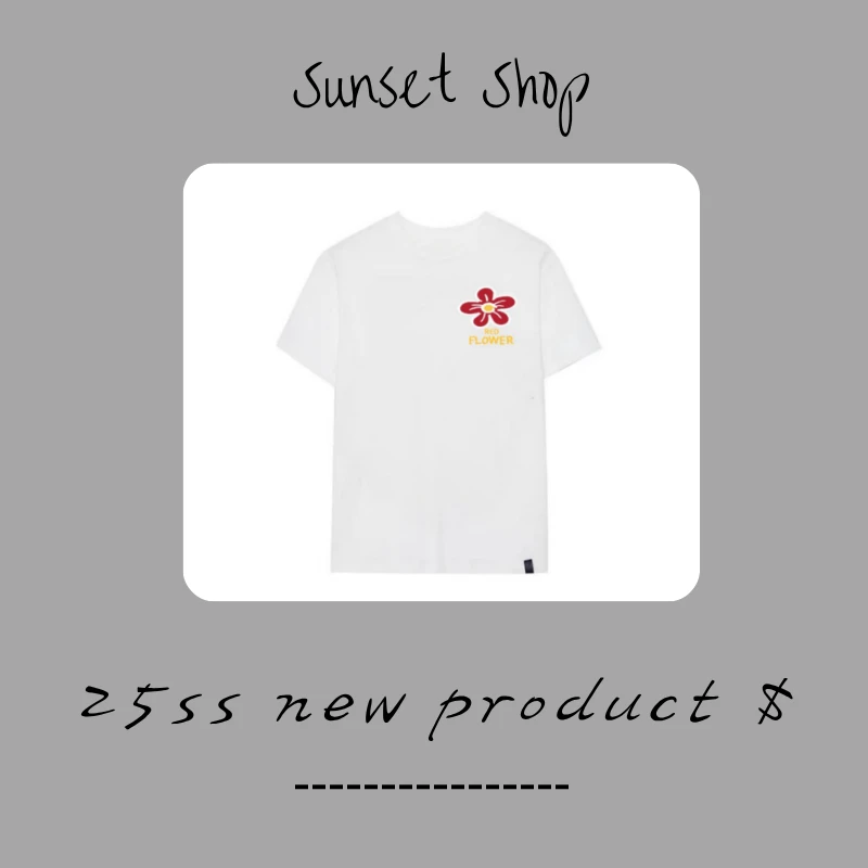 Tee 引力 |  "南韩雏菊"  纯棉印花百搭设计美式休闲T恤