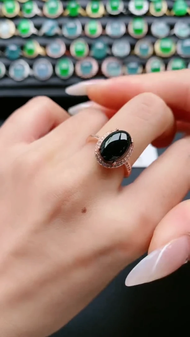 【闪购商品】翡翠戒指银S925镶嵌1111111111