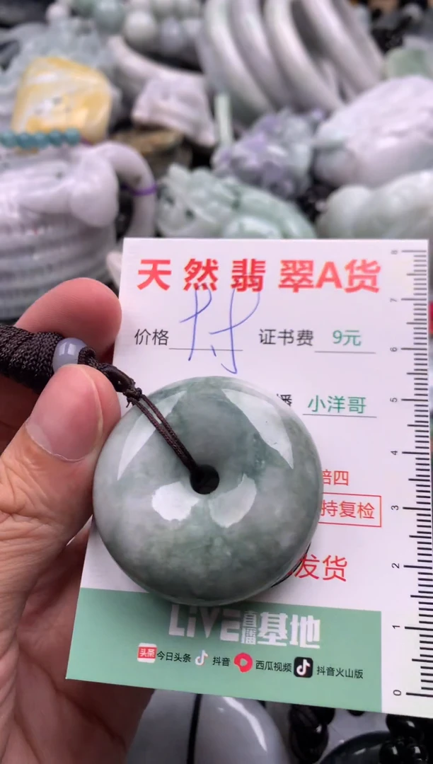 翡翠未镶嵌吊坠(不含链)1