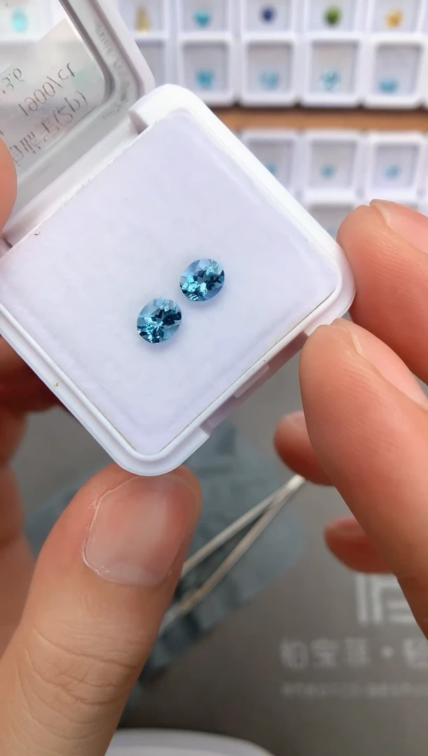 未镶嵌裸石定制海蓝宝石1.15ct  01055