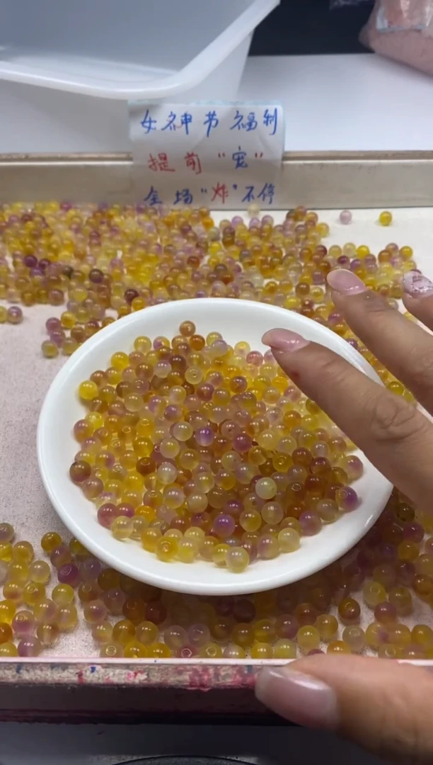 【闪购商品】玛瑙/玉髓颈饰未镶嵌w509百香果6mm*60颗
