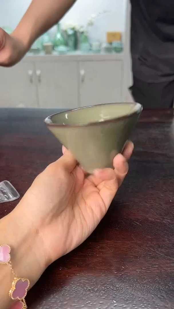 龙泉云间青瓷小米茶器