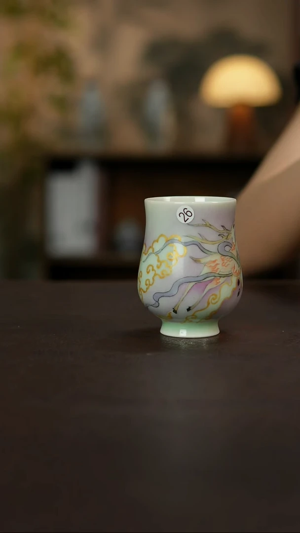 景德镇陶瓷杯碗柴烧多人