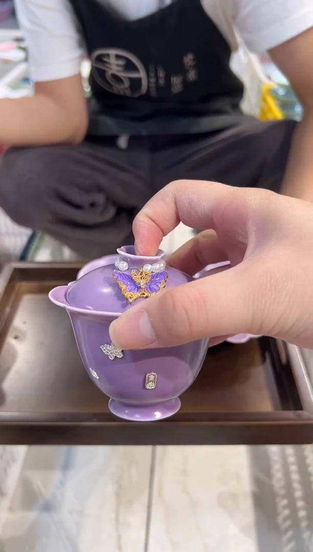 瓷片梵古堂正品 单盖碗