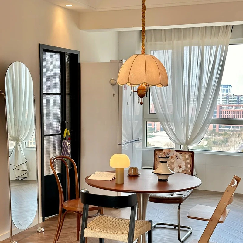 法式中古风餐厅吊灯美式复古简约书房灯具法式田园餐厅桌主卧室灯