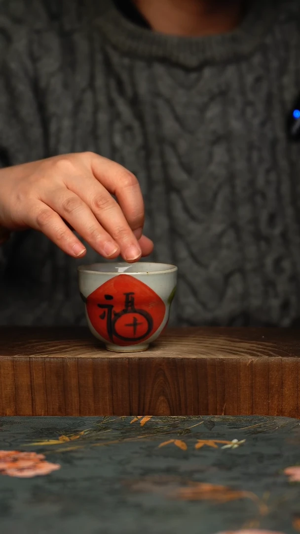 瓷片釉下彩手工手绘同款陶器