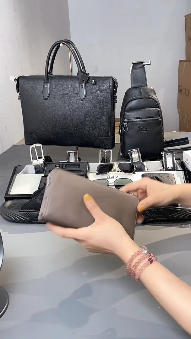 牛皮（革）韩爵绅士包包皮具075