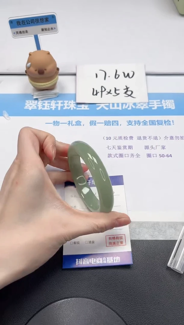 【闪购商品】石英质玉手镯未镶嵌V433-58