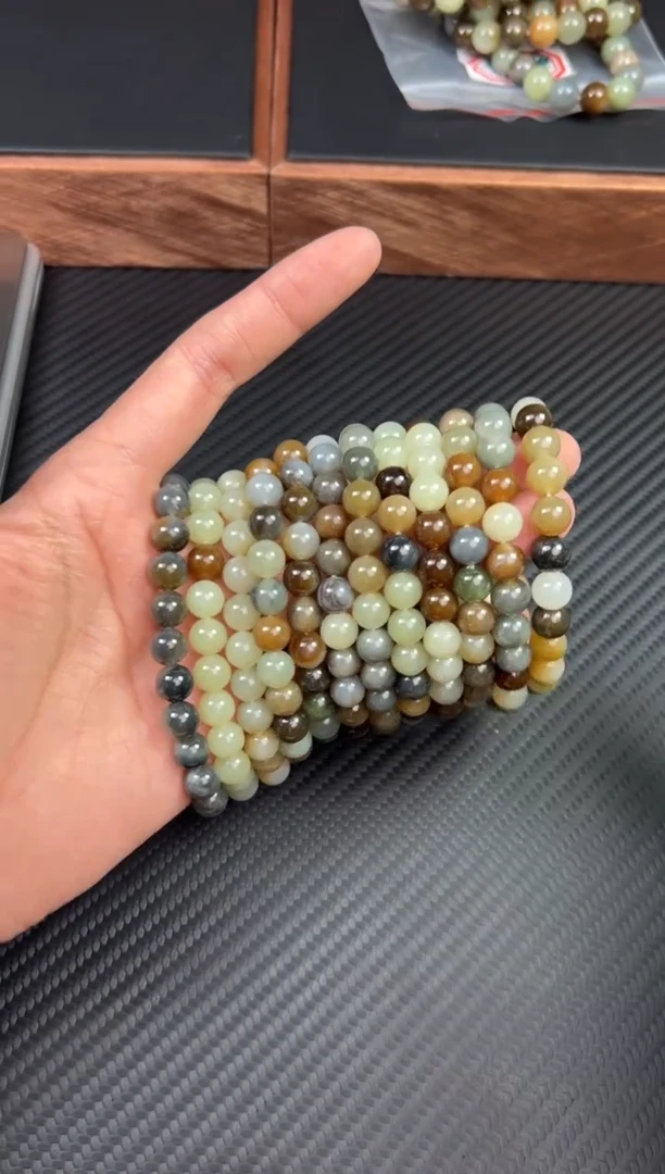 【闪购商品】和田玉手串未镶嵌若羌微色差卡8多样性发货拍一发一