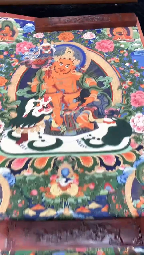 卷轴画132红财神