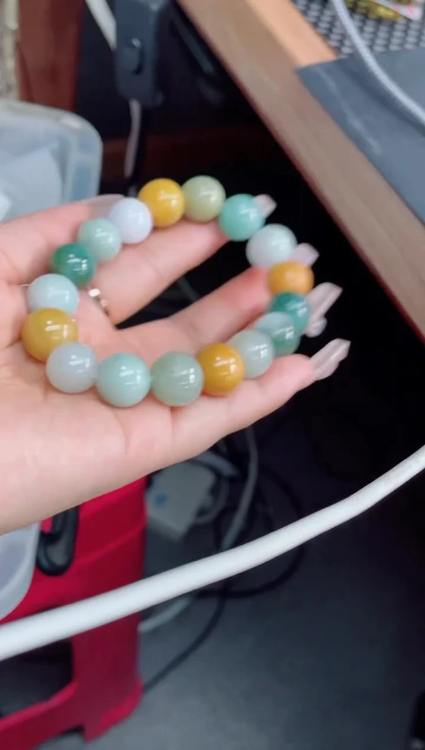 未镶嵌定制翡翠珠串13.0